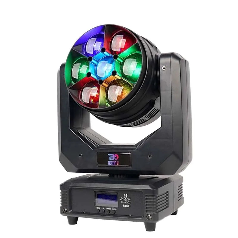 7*40w Rgbw 4 in 1 Pixel Control Cabeza Movil Lyre Beam Wash Mini-B Small Moving Head