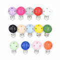Xiximi BPA Free Silicone 12mm Round Baby Feeding Teether Pacifier Clips