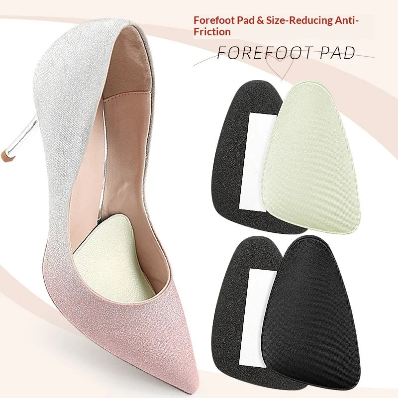 Melenlt High Heel Insole Triangle Sponge Forefoot Half Size Pad Memory Foam Anti Pain Invisible Cushion