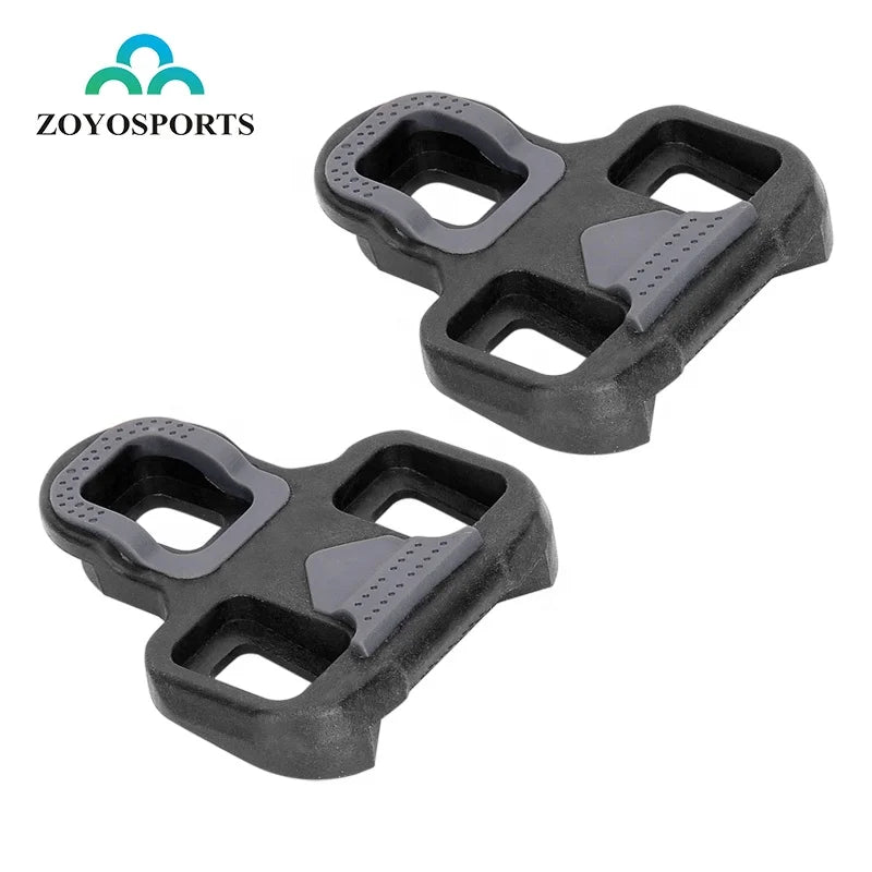ZOYOSPORTS Bike Cleats Pedal Bike Lock Clip(0 Degree Float) Indoor Cycling Road Bike Bicycle Pedal Cleat Set