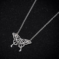 SSeesy Custom Valentines Day Gift Tarnish Free Waterproof 18K Gold Stainless Steel Butterfly Pendant Necklace Jewelry