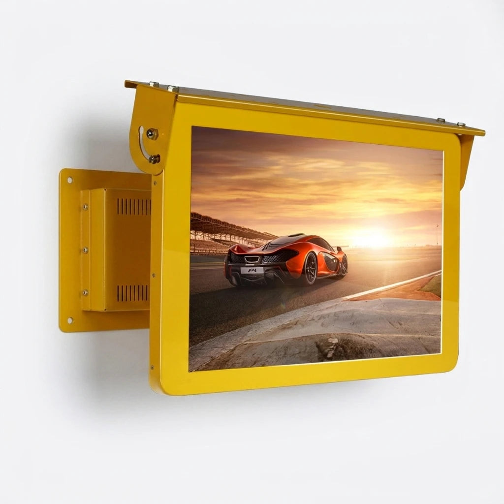 27Inch TFT Bus LCD Monitor LTE 4G LCD Screen Roof Mount Digital Signage Display with Speaker WiFi for Bus Advertising Player