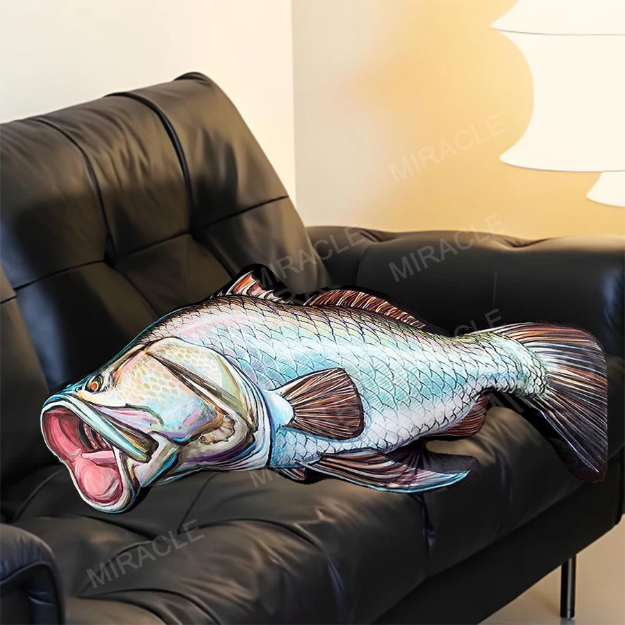 3d Soft Plush Fish Pillowcase Pet Eco-friendly Birthday/Christmas Gift Custom Design Cute Fun Animal Hugging Pillow for Kids