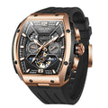 GELATU 6013 Oem Custom logo Sports Fashion Luminous Skeleton  Luxury Sport Fashion Watches Men Automatic Mechanical Watch