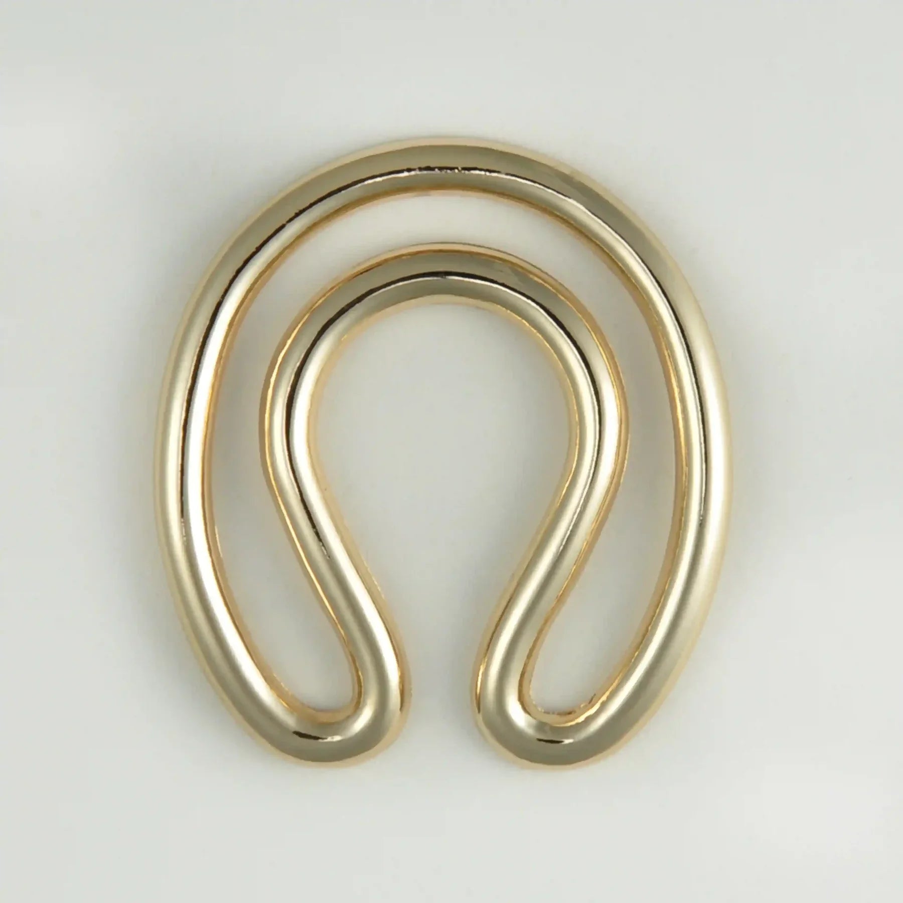 Swimsuit Accessories Rustproof Buckles Fashion U Ring Gold Alloy Bikini Buckle Connector for Swimwear OEM