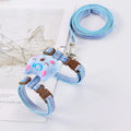 Hot Selling Fabric I-chest Strap Traction Rope Blue Orange Green Grey Chest Strap Pet Cat