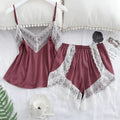 Ebay Hot Style Lace Satin Patch Lingerie Women 2 Pieces  Set