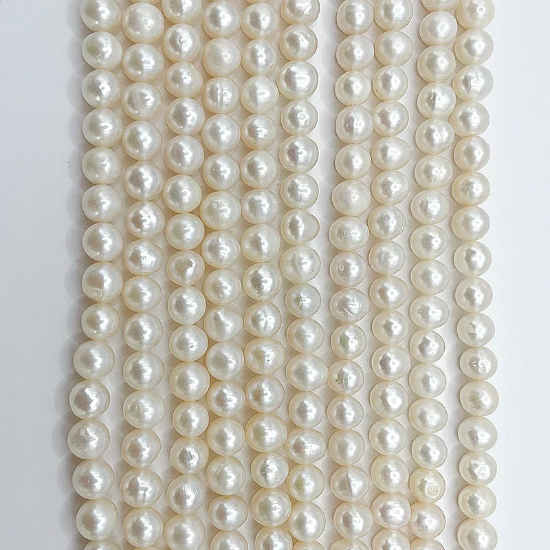 Zhuji Factory Wholesale Real Pearl Strand Necklace Multi-Color 8-9mm a Round  Natural Freshwater Pearls for Jewelry Making
