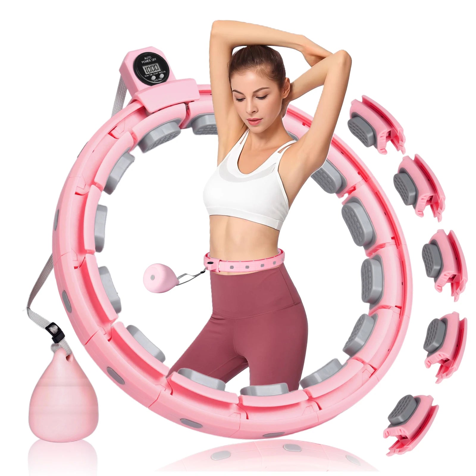 Snbo Wholesale Hula Hooops for Adults Weight Loss Weighted Hula Hooop Fitness Hoola-hoops for Adult Weight Loss