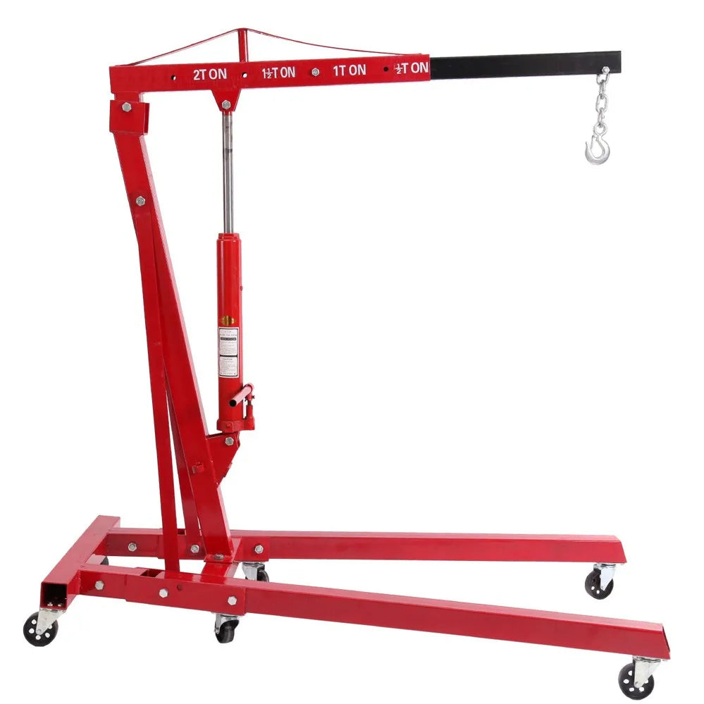 Portable 1Ton 2 Ton Hydraulic Folding Shop Crane Engine Hoist