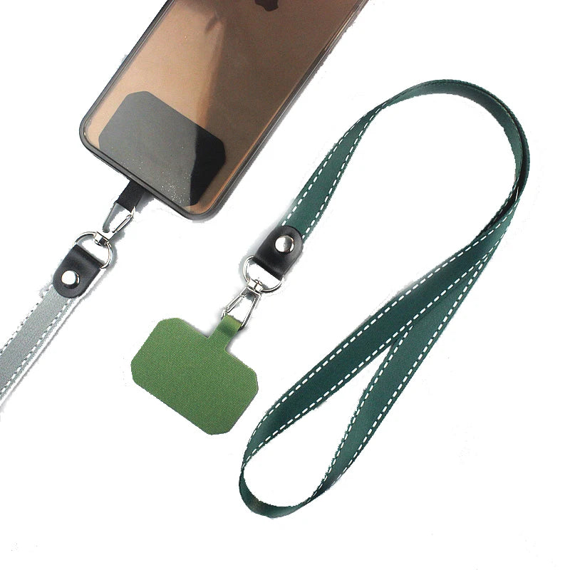 Universal Adjustable Detachable Necklace Lanyard Comfortable Fashionable Polyester PVC Cell Phone Strap Holder Digital Printed