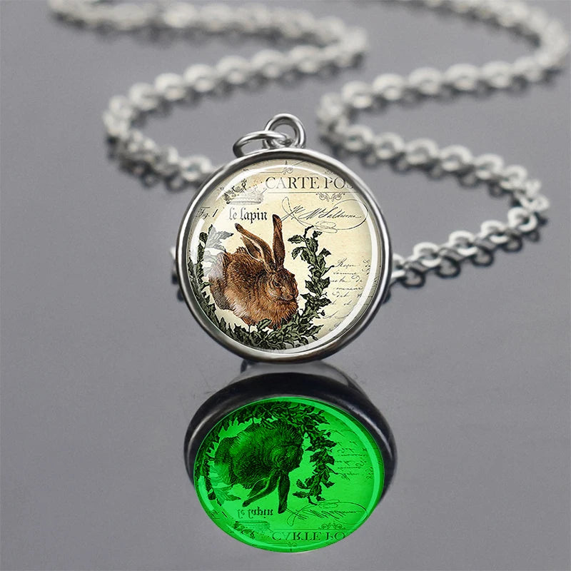 Cute Animal Pendant Women Lovely Interesting crystal Ball Jewelry Glowing Glass Ball Pendant Necklace