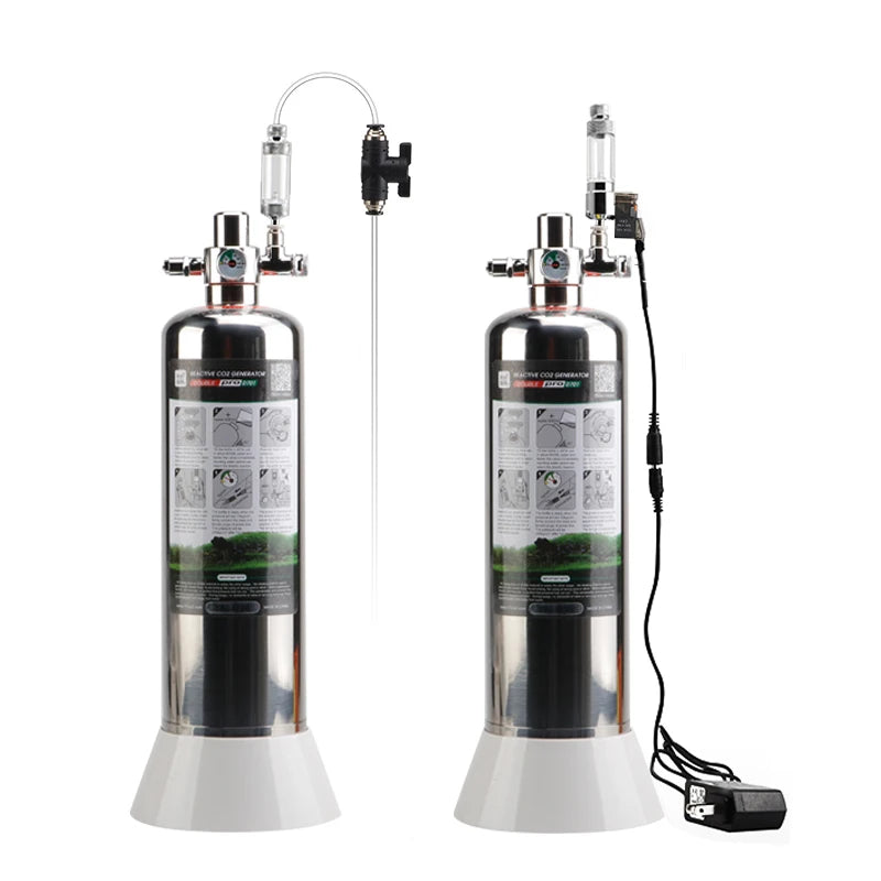 Aquarium Aquascape High Purity Stainless Steel Cylinder CO2 Reactor for Planted Tanks Eco-Friendly Design Solenoid Bubble
