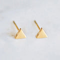 EManco Jewelry Wholesale Cheap Earrings Stainless Steel  Triangle Shaped Geometric Stud Gold Plated  Small Studs Earrings