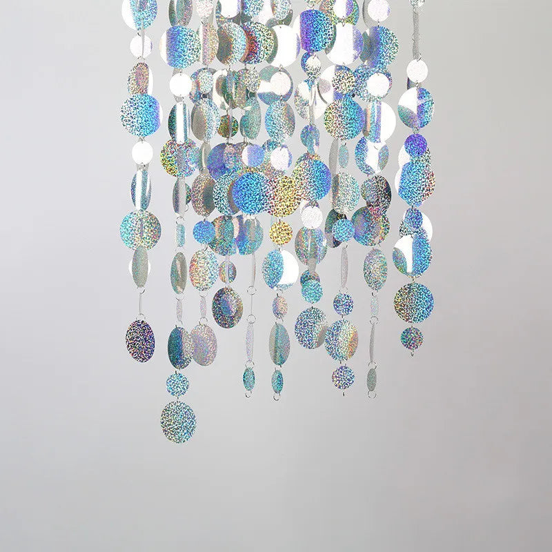 Q187 Wedding Decoration Sequin Bead Piece String Reflector Piece String Bead Piece Curtain Starry Sky Wedding Ceiling Decoration
