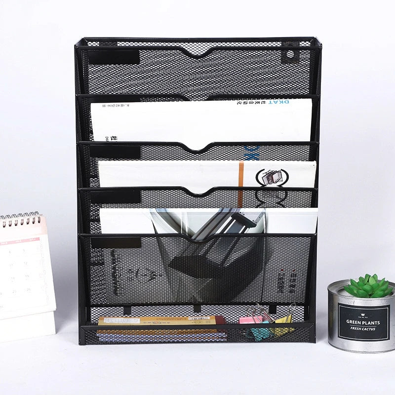 Desk Organiser Documents Holder Box Office File Shelves Magazine File Holder for Desk