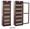 Large LED Cedar Wood Lined Trays Display 2000ct Wooden Cigar Cabinet Humidor Box