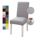 Universal Cheap Thick Spandex Fleece Chair Covers Solid Chairs Covers for Dining Room Banquet Polyester Protection