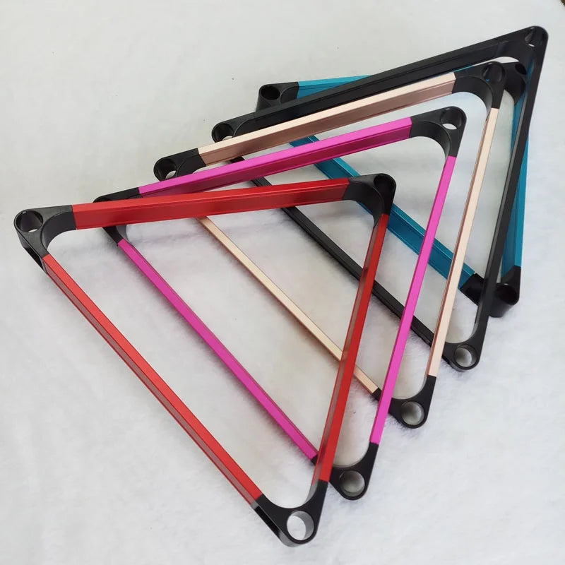 Xmlivet Colorful Aluminum Alloy+PVC Standard Billiard Table Triangle Rack Snooker Billiard Balls Frame Billiards Accessories