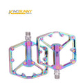 Nonslip MTB Bicycle Pedal Flat Anti-skid Pedal MEROCA Bicycle Pedals Ultralight Seal Bearings Road Aluminum Alloy Bike Color