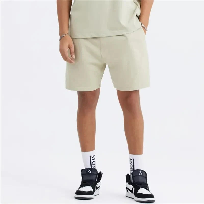 Custom Breathable Short Pants 330g Heavyweight Streetwear Custom logo Streetwear Shorts Uomo