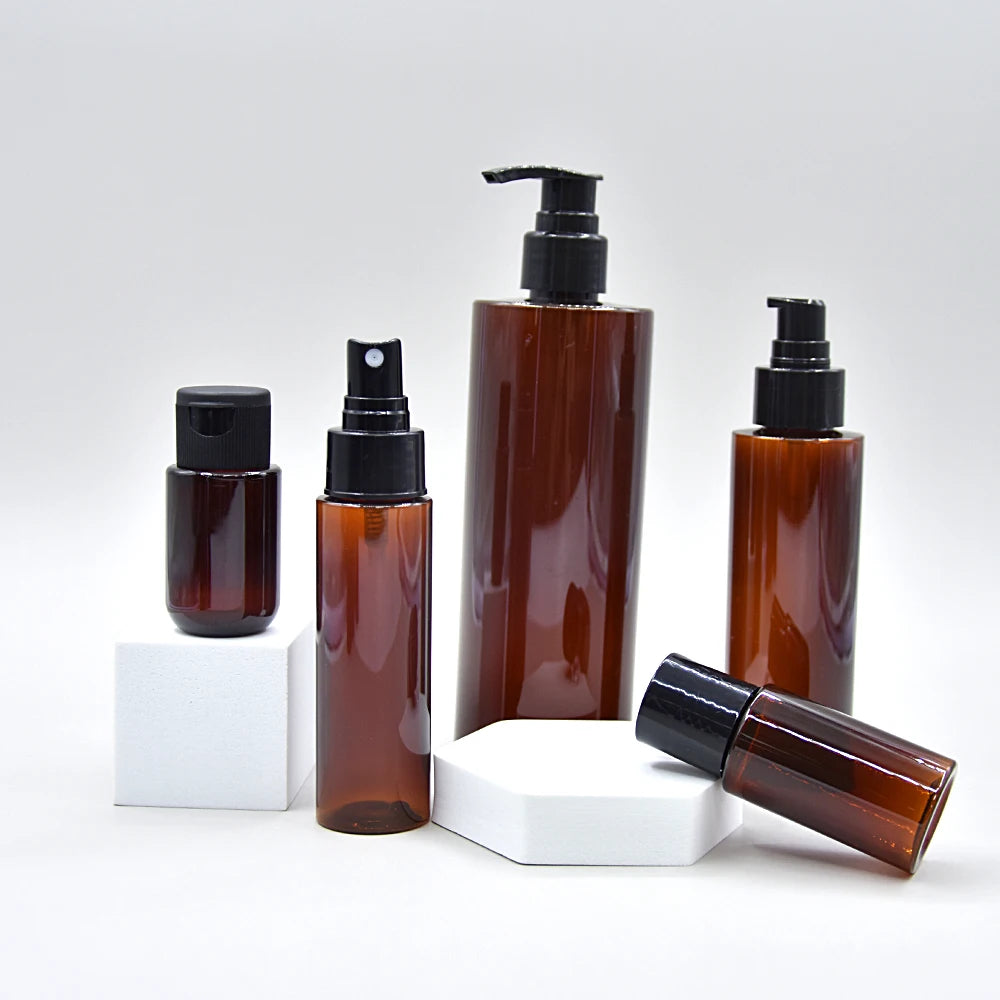 Eco-Friendly Biodegradable 80ml 100ml 400ml 500ml PET Plastic Body Wash Bottles Custom Shampoo Lotion Packaging