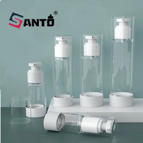 Wholesale Luxury Packaging Eco Friendly 10ml 15ml pp Plastic Cosmetic Lotion Pump Lotion Airless Bottle