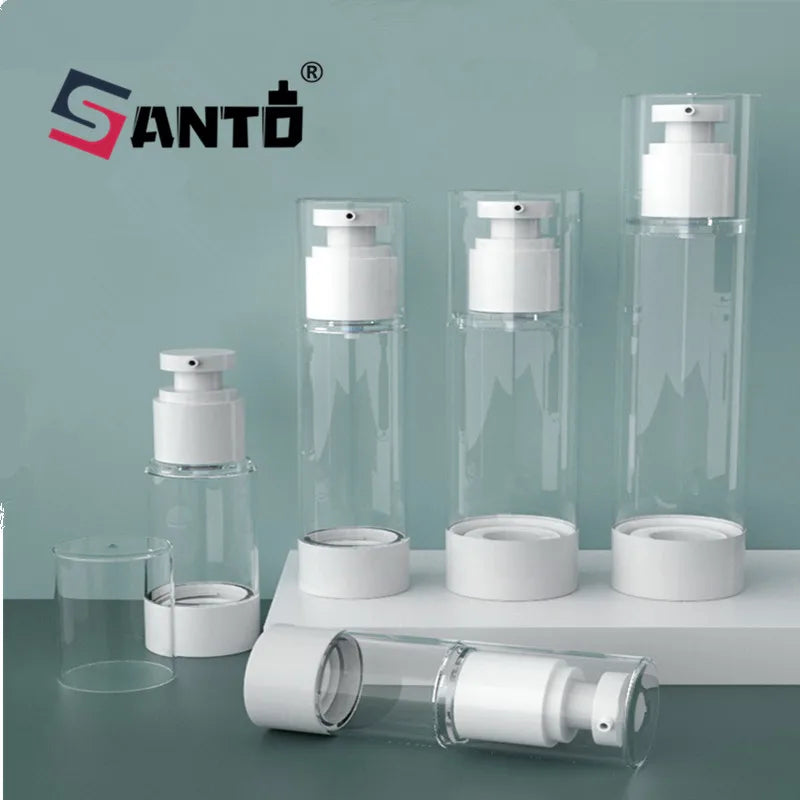 Wholesale Luxury Packaging Eco Friendly 10ml 15ml pp Plastic Cosmetic Lotion Pump Lotion Airless Bottle