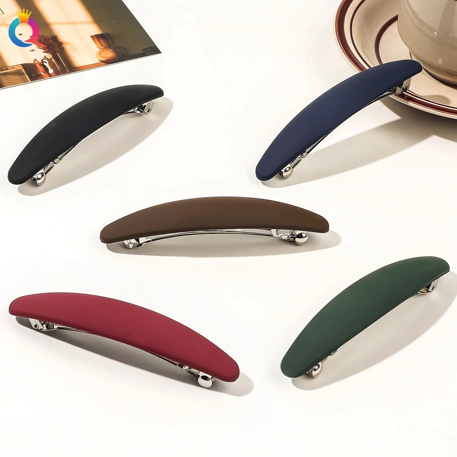 QIYUE Frosted Hair Clip Women's Advanced Sense Good Matchr Hair Clip  Spring Hair Clip