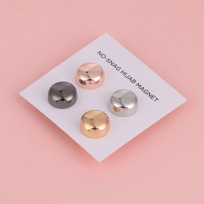 Sharut Hijab Magnets No-snage Strong Metal Plating Safety Pins Brooches for Women Scarf Muslim Arab Shawl Islamic Accessories