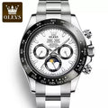 Automatic Watches Waterproof Stainless Steel Luminous Month Phase Date Olevs Men Watch Sports Brand Wristwatch Mechanical 6654