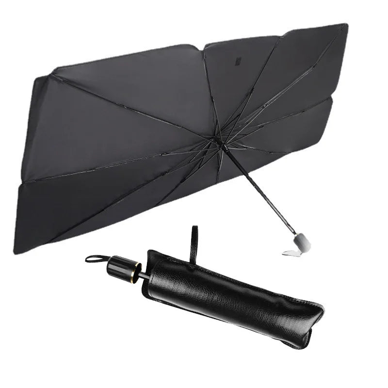 Car Sun Shade Windshield Umbrella-Upgraded Opening Design Foldable Car Windshield Cover Sunshade Umbrella UV Block