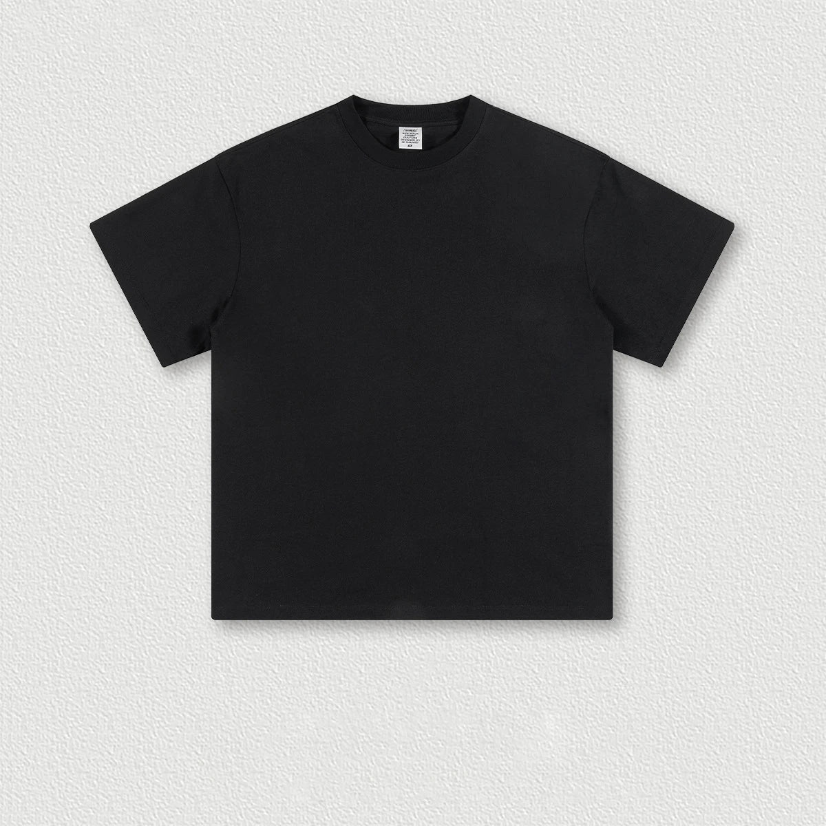 Rightdo Oversized T-Shirts 305GSM Heavyweight Plain Knitted Cotton 100% Combed Cotton Drop Shoulder Big Tall High Street Style