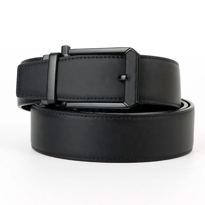 Vintage Jeans Genuine Leather Belt Stylish and Elegant Men Belt with Simple Design Style Automatic Buckle