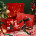 New Double Open Box Jewellery Explosion Honey Chinese New Year Christmas Gift Box with Ribbon Closure