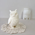 3D Large Size Owl Scented Candle Silicone Mold Owl for DIY Candle Making Mold