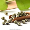 Natural Wholesale Jamine Flower Scented Premium Green Tea Dragon Pearls Small Handrolled Balls