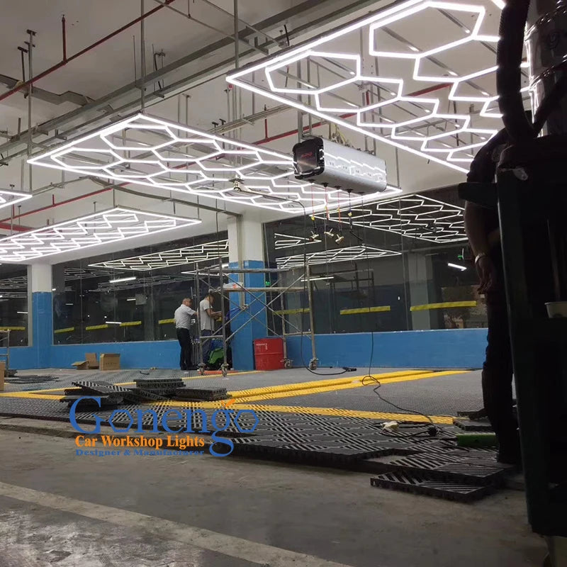 Manufacturers Selling Auto Beauty Led Hexagonal Catwalk Venue Car Beauty Repair Light