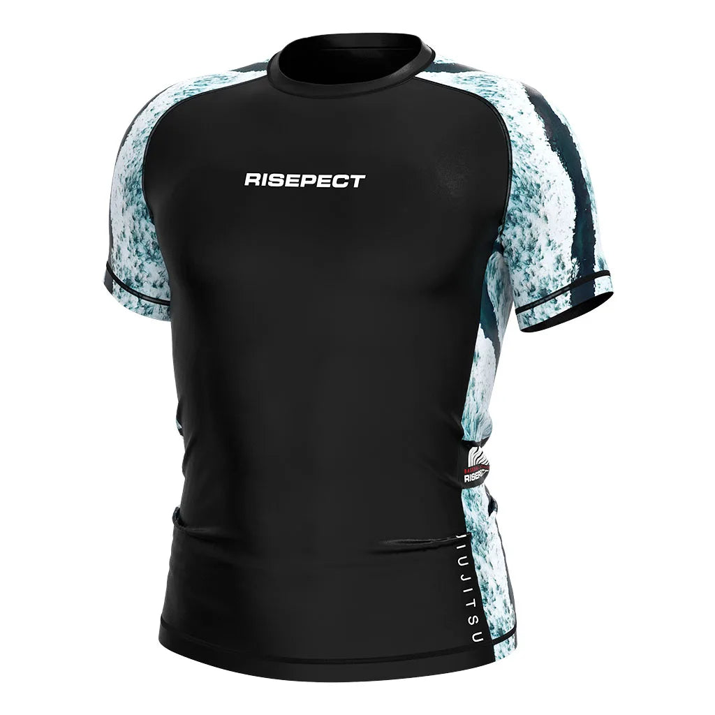 No Gi Rash Guard with Breathable Quick-Dry Material Four-Way Elastic Support and Enhanced Sun Protection UPF50+