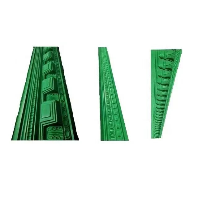 European Style Decorative Gypsum Cornice Line Silicone Molds Interior Fiberglass Plaster Mold Sale for Making Intricate Designs
