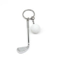 Creative Sport Golf Club and Ball Metal Keychain Golfer Gift Golf Keychain Golf Players Gift