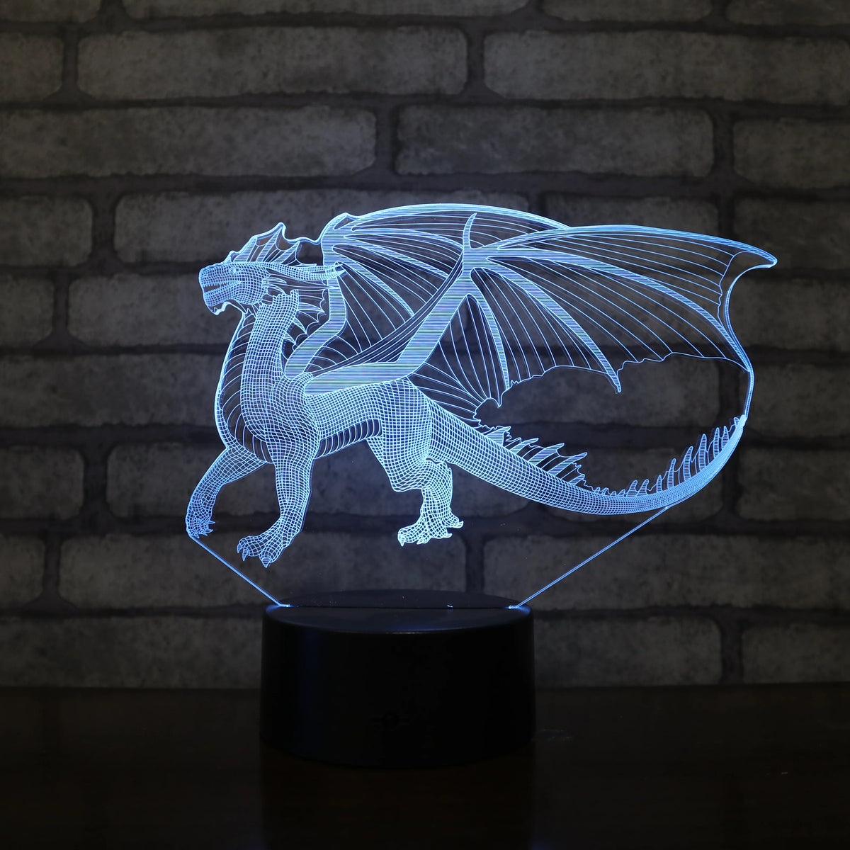 Cool Dragon Pterosaur Designs LED Black Base 3d Lamp Cooling Animals ABS Led Base Optical Night Light RGB Colorful Lighting