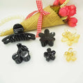 3-10pcs/lot High-quality 30mm Star Design Fashion Plastic Hair Claw Black Color Hair Accessories for Women Simple DIY Crab Clamp