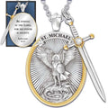 St Michael Archangel Catholic Protect Antioxidant Pendant Necklace Jewelry Gift Chain Catholic Religious Jewelry for Men