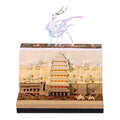 Personalized Paper Art Model 3D Memo Pad Custom Printed Sticky Note Tourist Attraction Souvenirs Memo Pad With Double Side