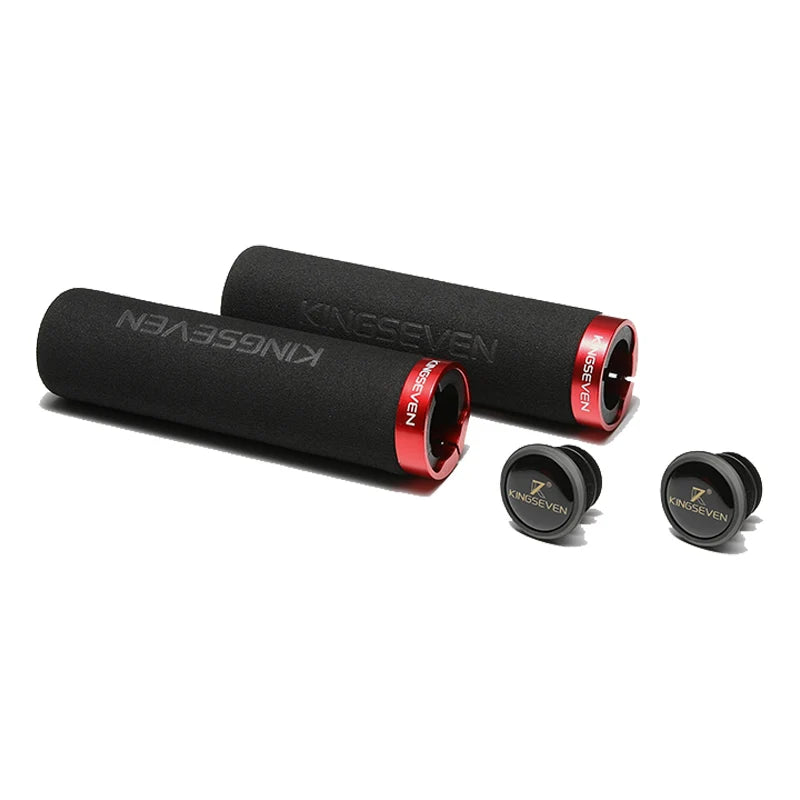 KINGSEVEN Cycling Bicycle Grips Ultralight Sponge Smooth Riding Handlebar MTB Anti-skid Grips Fur Bike Parts Accessories Hito