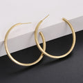 Wholesale Large Hoop Earrings 18K Gold Plated 925 Silver Hypoallergenic Trendy Style Customize Multiple Size for Parties