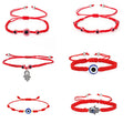 Handmade Red String Adjustable Charm Bracelet for Women  Evil Turkish Eye Bracelets Friendship Jewelry