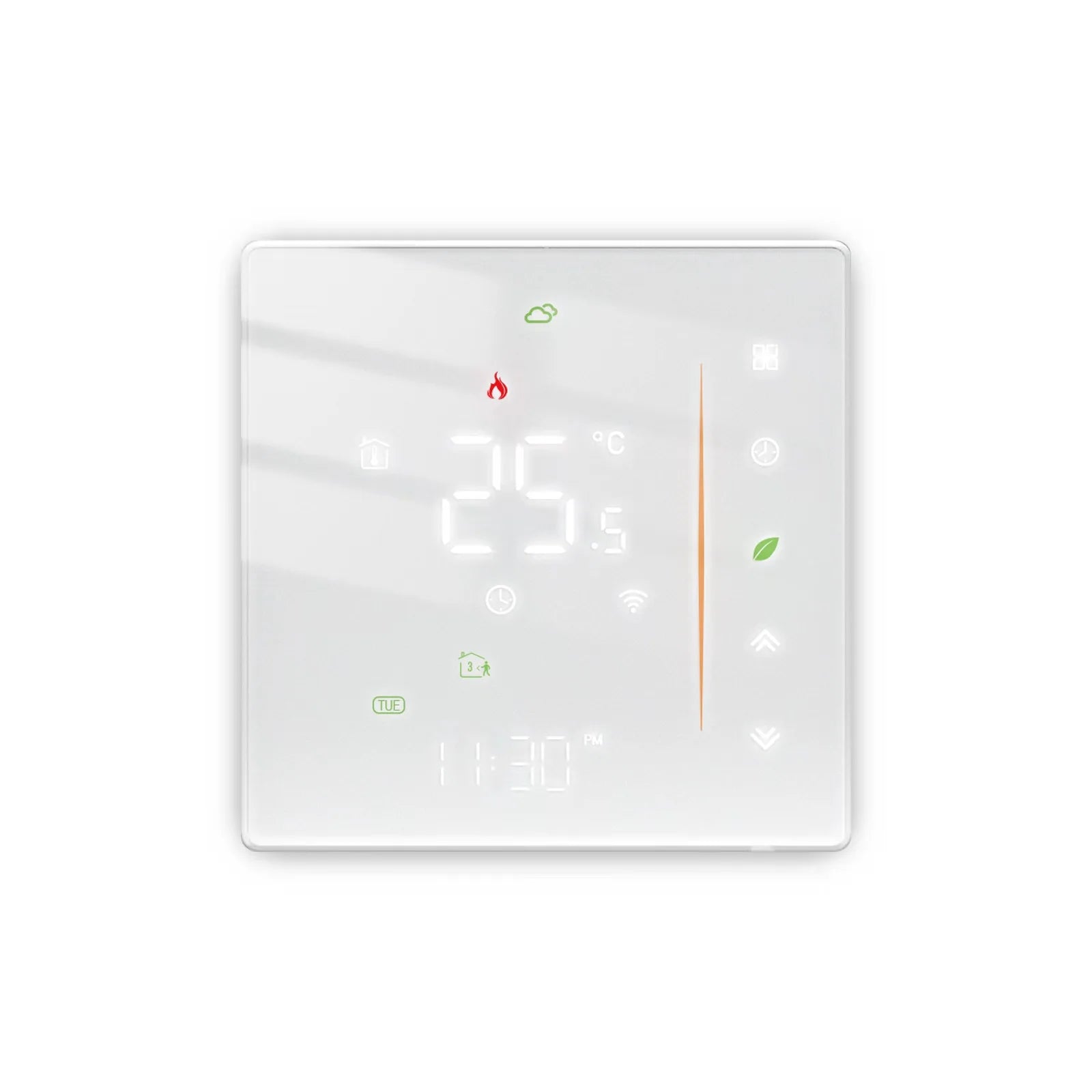 MEIBA MB-600Q WiFi Tuya LoRa HVAC Floor Heating Controller Smart Thermostat 230V Digital Room Heat Modern Anti-flammable PC