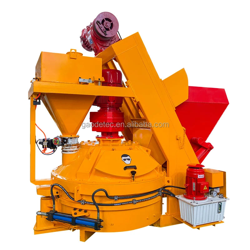 Gaodetec 1250L Planetary Concrete Mixer Machine with Lift for Precast Concrete UHPC Refractory Ceramic Mixing
